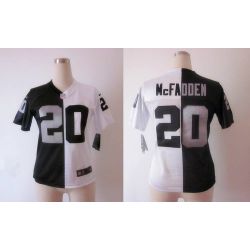 Cheap Darren McFadden Raiders Jersey #20 Blue-White From China Split