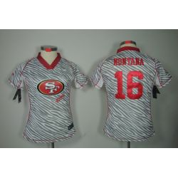Cheap Joe Montana 49ers Jersey #16 From China Zebra Fashion