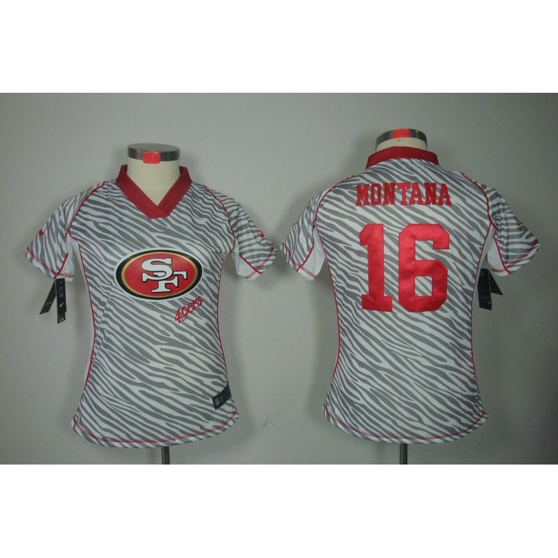 Cheap Joe Montana 49ers Jersey #16 From China Zebra Fashion Cheap Joe Montana 49ers Jersey #16 From China Zebra Fashion