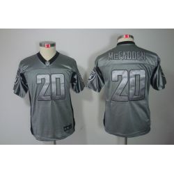 Cheap Darren McFadden Raiders Youth Jersey #20 Grey From China Grey Shadow