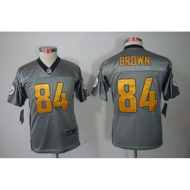 Cheap Antonio Brown Steelers Youth Jersey #84 Grey From China Grey Shadow Cheap Antonio Brown Steelers Youth Jersey #84 Grey From China Grey Shadow
