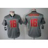 Cheap Joe Montana 49ers Youth Jersey #16 Grey From China Grey Shadow