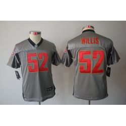 Cheap Patrick Willis 49ers Youth Jersey #52 Grey From China Grey Shadow