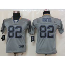 Cheap Torrey Smith Ravens Youth Jersey #82 Grey From China Lights Out