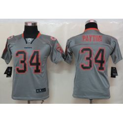 Cheap Walter Payton Bears Youth Jersey #34 Grey From China Lights Out