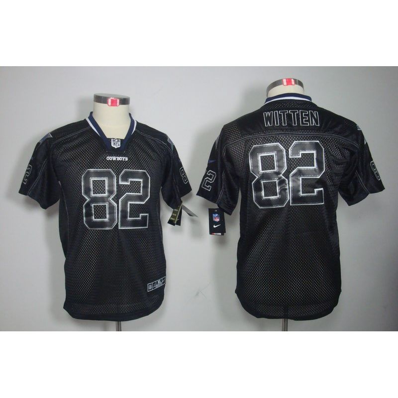 Cheap Jason Witten Cowboys Youth Jersey #82 Black From China Lights Out