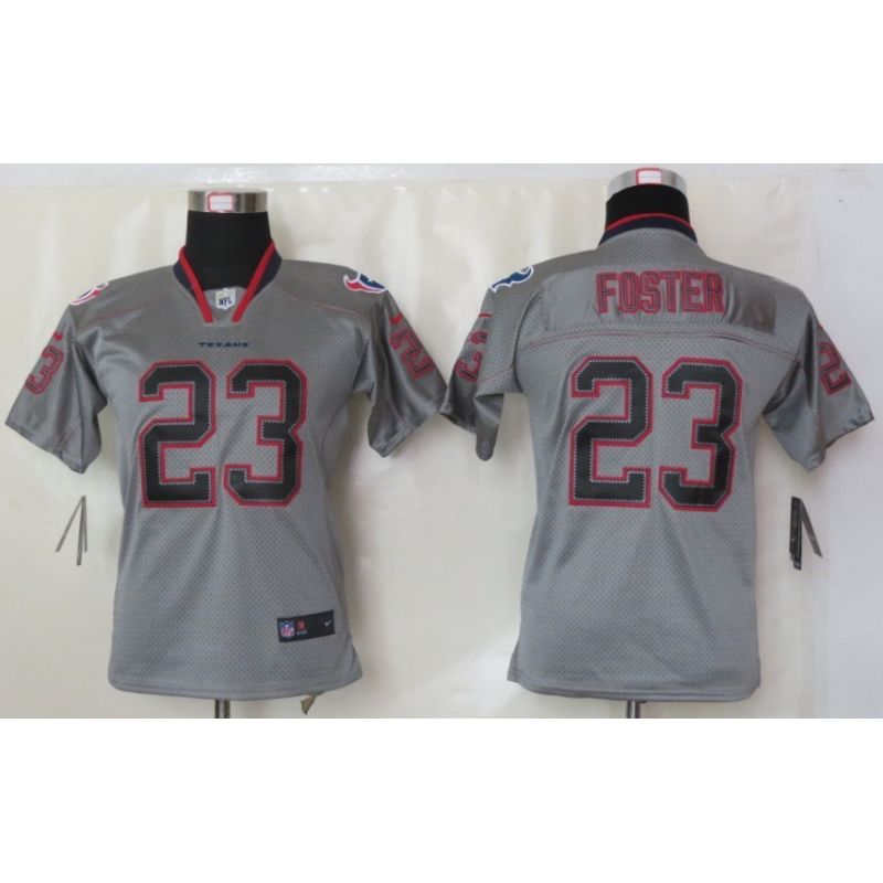 Cheap Arian Foster Texans Youth Jersey #23 Grey From China Lights Out Cheap Arian Foster Texans Youth Jersey #23 Grey From China Lights Out