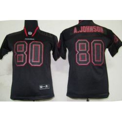 Cheap Andre Johnson Texans Youth Jersey #80 Black From China Lights Out