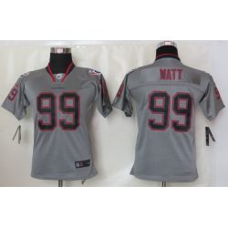 Cheap JJ Watt Texans Youth Jersey #99 Grey From China Lights Out