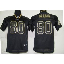 Cheap Jimmy Graham Saints Youth Jersey #80 Black From China Lights Out