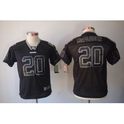 Cheap Darren McFadden Raiders Youth Jersey #20 Black From China Lights Out