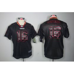 Cheap Joe Montana 49ers Youth Jersey #16 Black From China Lights Out