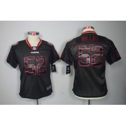 Cheap Patrick Willis 49ers Youth Jersey #52 Black From China Lights Out