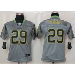 Cheap Earl Thomas Seahawks Youth Jersey #29 Grey From China Lights Out