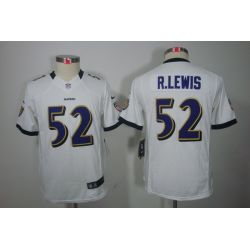 Cheap Ray Lewis Ravens Youth Jersey #52 White From China Limited