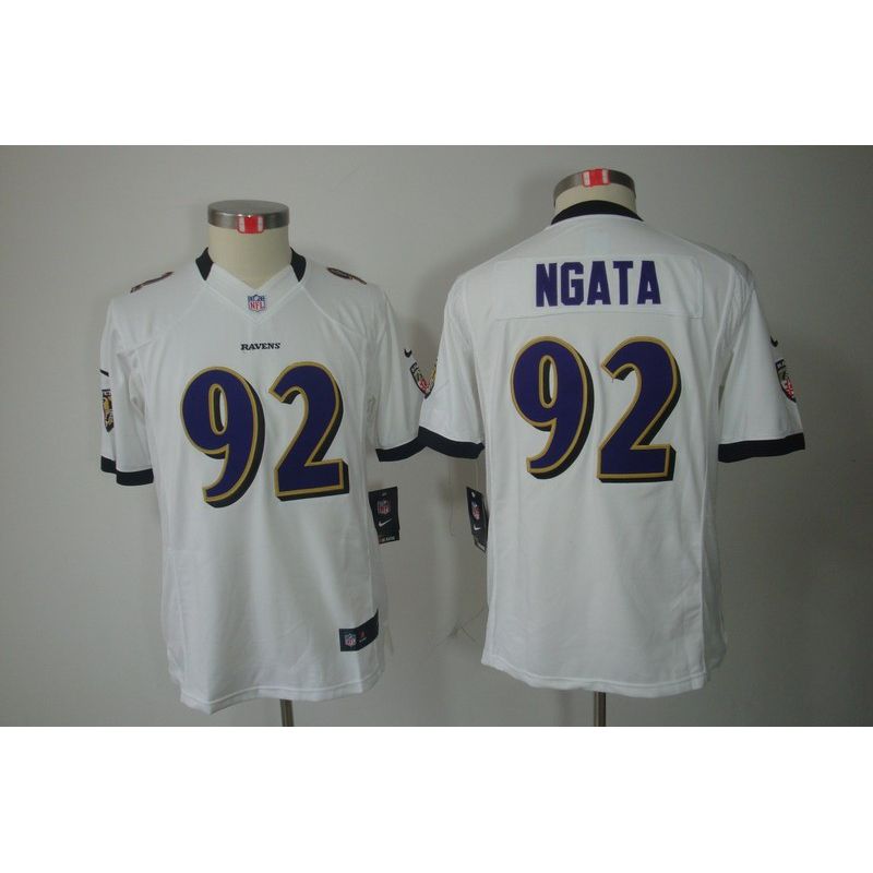 Cheap Haloti Ngata Ravens Youth Jersey #92 White From China Limited