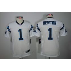 Cheap Cam Newton Panthers Youth Jersey #1 White From China Limited