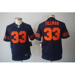 Cheap Charles Tillman Bears Youth Jersey #33 Blue Orange Number From China Limited