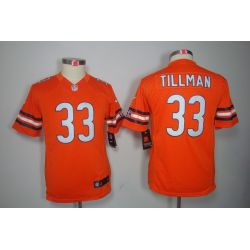 Cheap Charles Tillman Bears Youth Jersey #33 Orange From China Limited