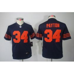 Cheap Walter Payton Bears Youth Jersey #34 Blue Orange Number From China Limited
