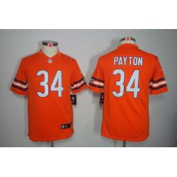 Cheap Walter Payton Bears Youth Jersey #34 Orange From China Limited