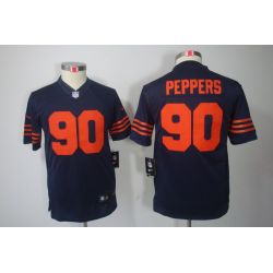 Cheap Julius Peppers Bears Youth Jersey #90 Blue Orange Number From China Limited