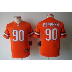 Cheap Julius Peppers Bears Youth Jersey #90 Orange From China Limited