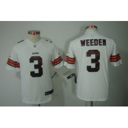Cheap Brandon Weeden Browns Youth Jersey #3 White From China Limited