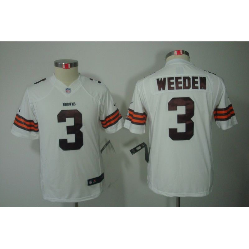 Cheap Brandon Weeden Browns Youth Jersey #3 White From China Limited Cheap Brandon Weeden Browns Youth Jersey #3 White From China Limited