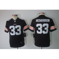 Cheap Trent Richardson Browns Youth Jersey #33 Brown From China Limited