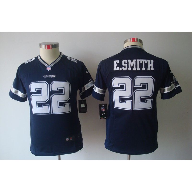 Cheap Emmitt Smith Cowboys Youth Jersey #22 Blue From China Limited