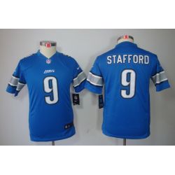 Cheap Matthew Stafford Lions Youth Jersey #9 Blue From China Limited