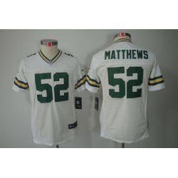 Cheap Clay Matthews Packers Youth Jersey #52 White From China Limited