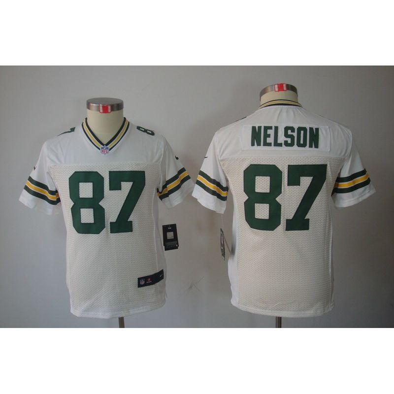 Cheap Jordy Nelson Packers Youth Jersey #87 White From China Limited