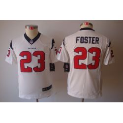 Cheap Arian Foster Texans Youth Jersey #23 White From China Limited