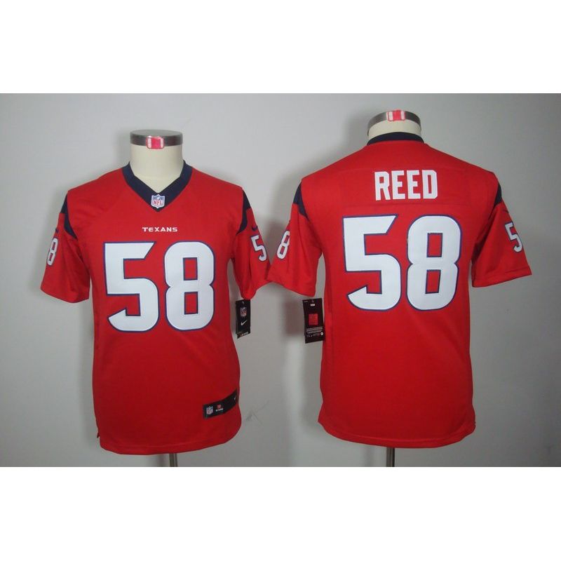 Cheap Brooks Reed Texans Youth Jersey #58 Red From China Limited Cheap Brooks Reed Texans Youth Jersey #58 Red From China Limited