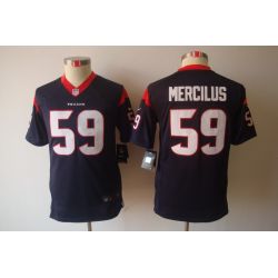Cheap Whitney Mercilus Texans Youth Jersey #59 Blue From China Limited