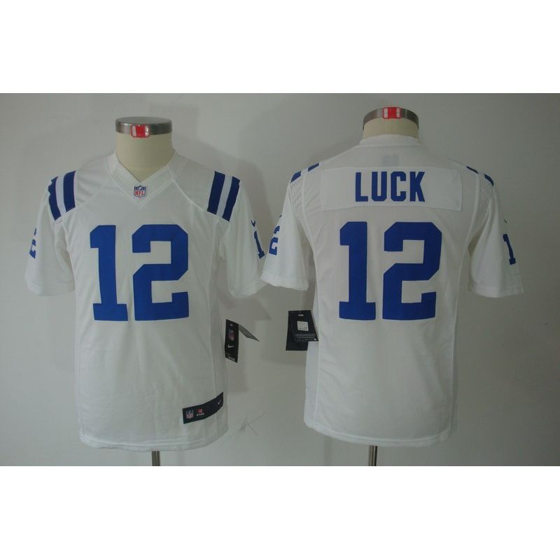 Cheap Andrew Luck Colts Youth Jersey #12 White From China Limited Cheap Andrew Luck Colts Youth Jersey #12 White From China Limited