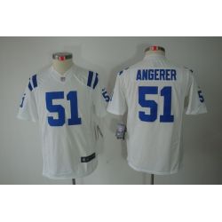 Cheap Pat Angerer Colts Youth Jersey #51 White From China Limited