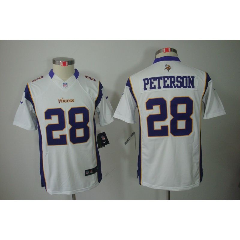 Cheap Adrian Peterson Vikings Youth Jersey #28 White From China Limited Cheap Adrian Peterson Vikings Youth Jersey #28 White From China Limited