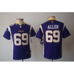 Cheap Jared Allen Vikings Youth Jersey #69 Purple From China Limited