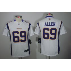Cheap Jared Allen Vikings Youth Jersey #69 White From China Limited