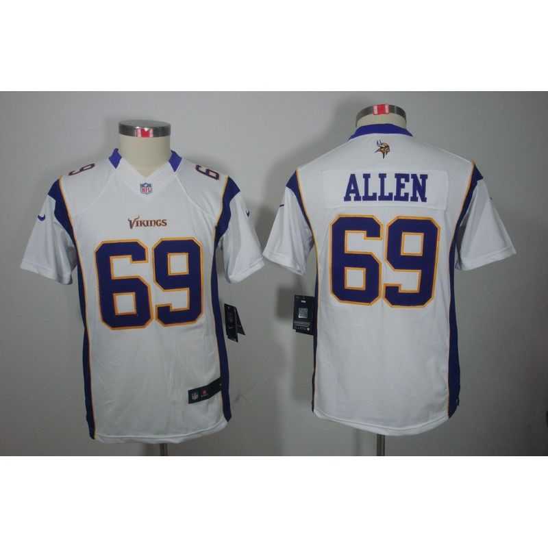 Cheap Jared Allen Vikings Youth Jersey #69 White From China Limited Cheap Jared Allen Vikings Youth Jersey #69 White From China Limited
