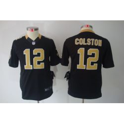 Cheap Marques Colston Saints Youth Jersey #12 Black From China Limited