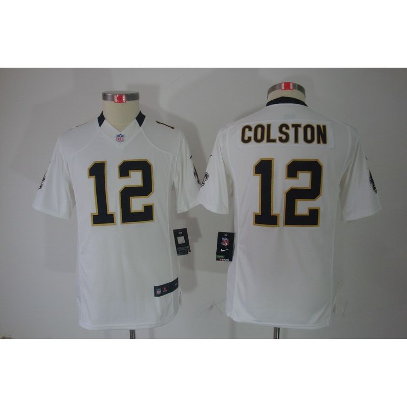 Cheap Marques Colston Saints Youth Jersey #12 White From China Limited Cheap Marques Colston Saints Youth Jersey #12 White From China Limited