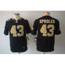 Cheap Darren Sproles Saints Youth Jersey #43 Black From China Limited