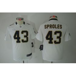 Cheap Darren Sproles Saints Youth Jersey #43 White From China Limited