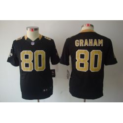 Cheap Jimmy Graham Saints Youth Jersey #80 Black From China Limited