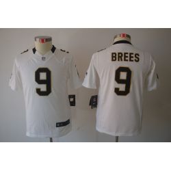Cheap Drew Brees Saints Youth Jersey #9 White From China Limited