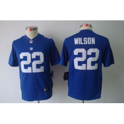 Cheap David Wilson Giants Youth Jersey #22 Blue From China Limited